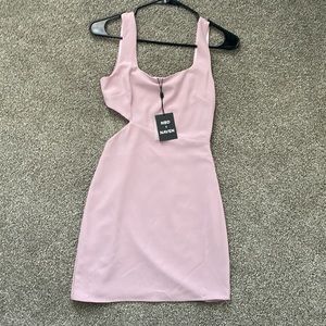 NWT Size xxs purple / rose colored dress with side cut out- super cute!